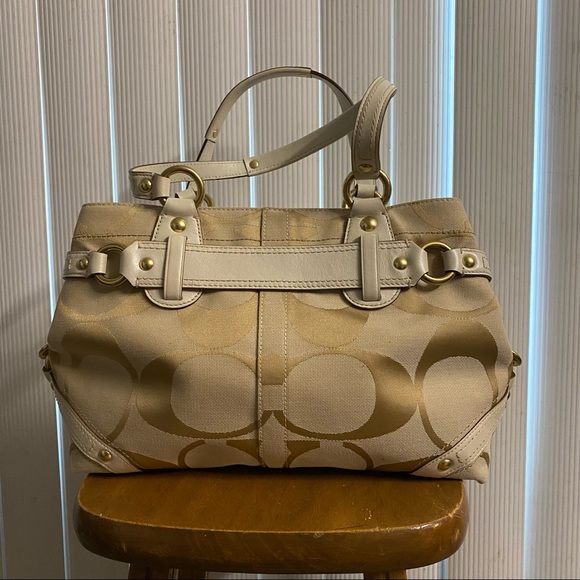 2000s Coach Beige Purse - Picture 2 of 4